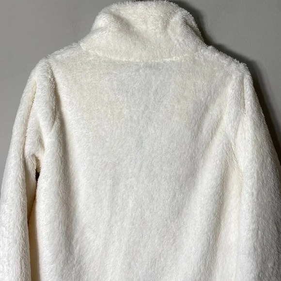 NWOT J. Crew Factory Womens XS Long Sleeve Half-Zip Sherpa Pullover Jacket White - Picture 13 of 16
